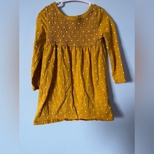 Yellow Long sleeve tshirt Dress